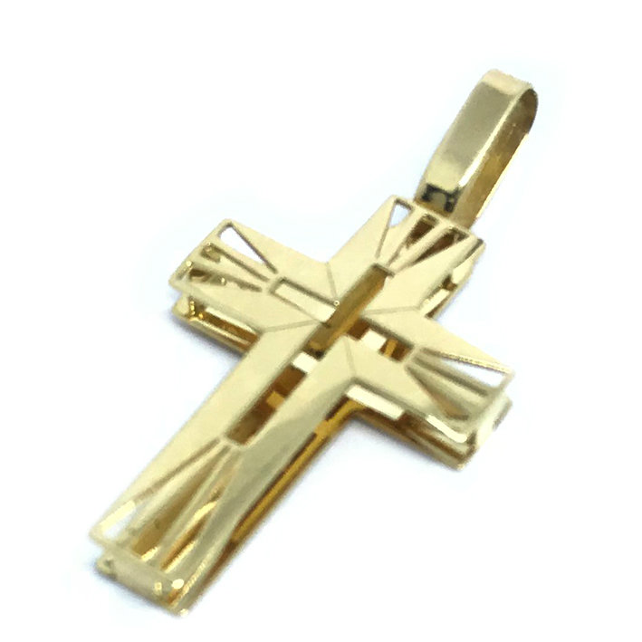 Cruz em ouro 18k - Vazada acabamento polido - 2CZO0310